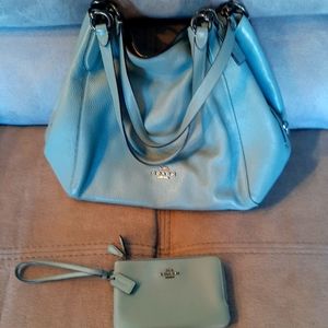 Coach bag with wallet